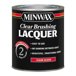 Minwax Brushing Lacquer Clear Gloss 32oz Minwax Brushing Lacquer Clear Gloss 32oz